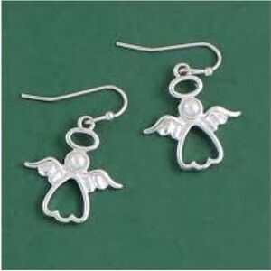 Silver Angel Earrings